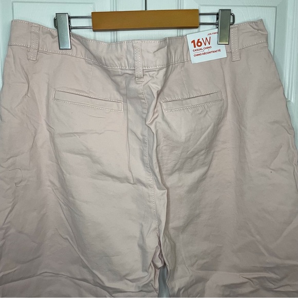 Joe Fresh BNWT pink cotton high waisted pants 16 - Picture 3 of 8
